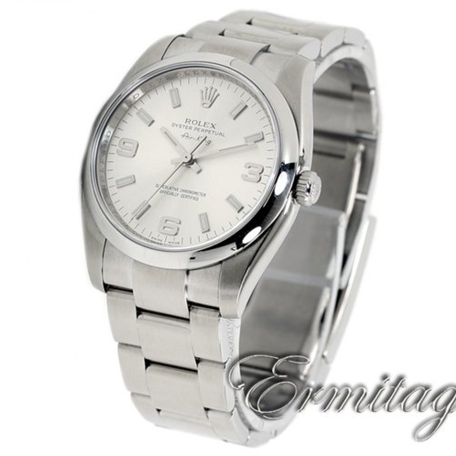 Pre-Owned Steel Rolex Air King 114200 Year 2008